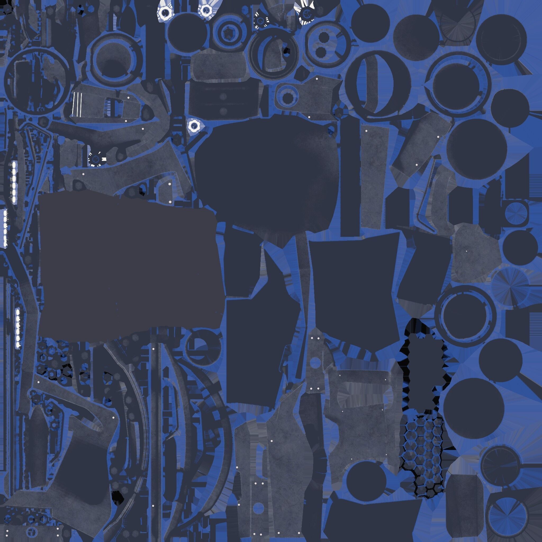 X TITAN Sci-Fi Robot Character Fully Rigged Low-poly 3D model_40