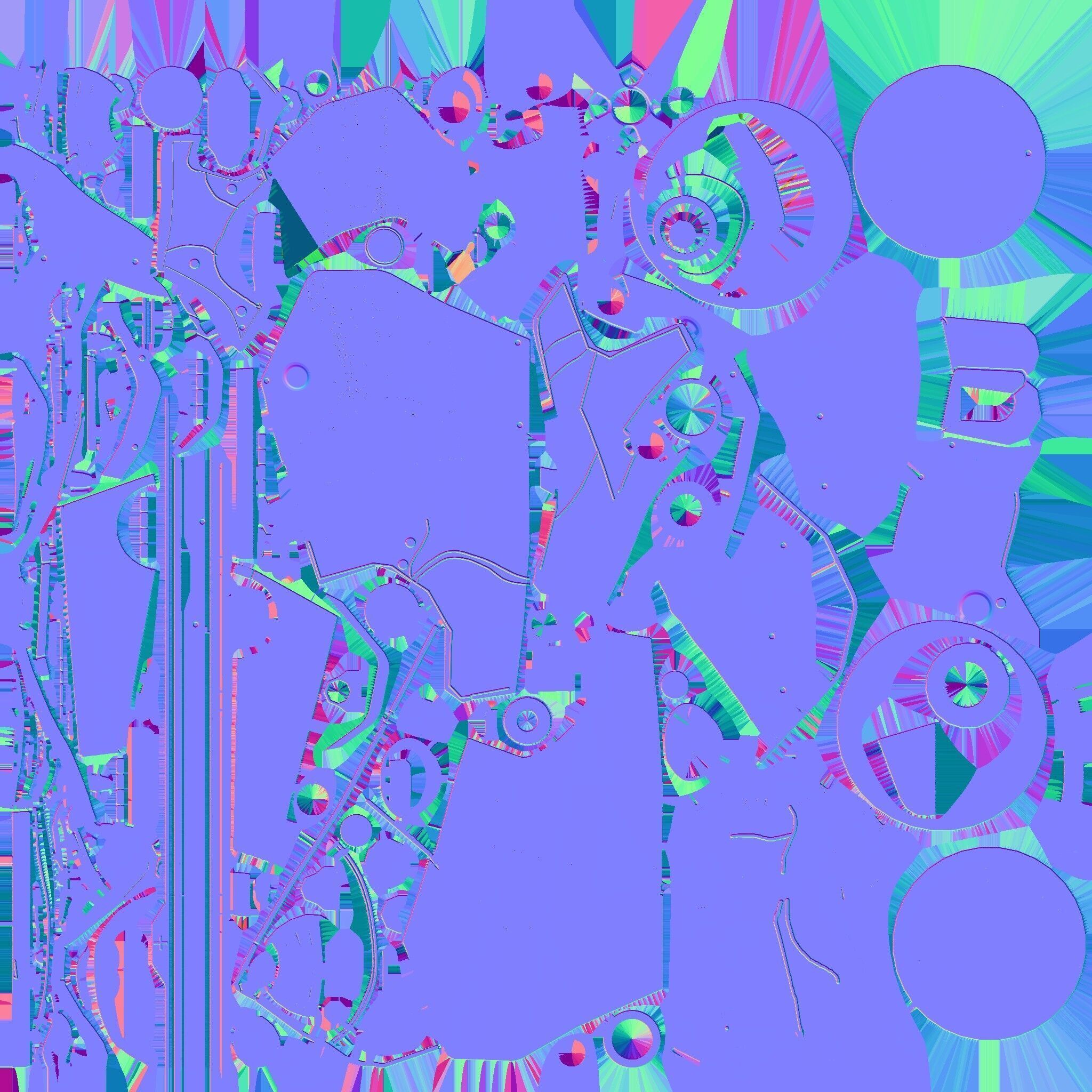 X TITAN Sci-Fi Robot Character Fully Rigged Low-poly 3D model_37