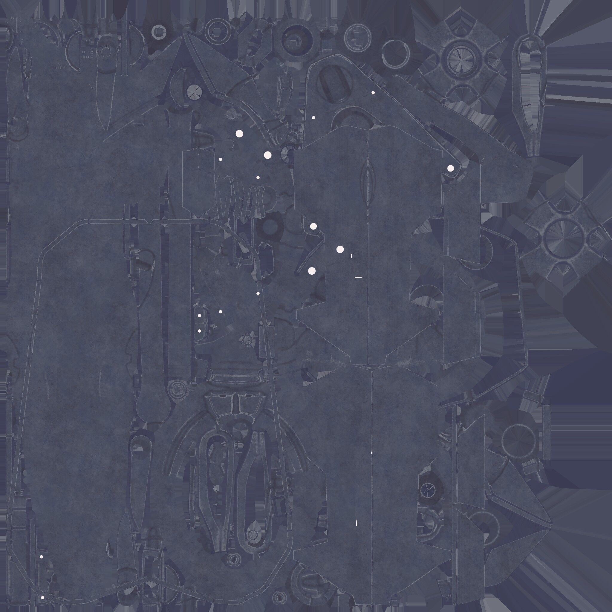 X TITAN Sci-Fi Robot Character Fully Rigged Low-poly 3D model_34