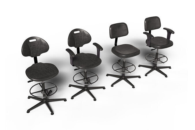 Set 3d model of a chair 3D model