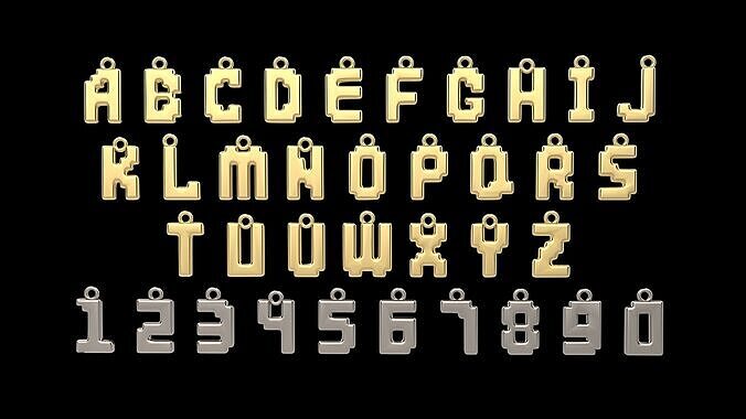 a100-129-pen-alphabet 3D print model
