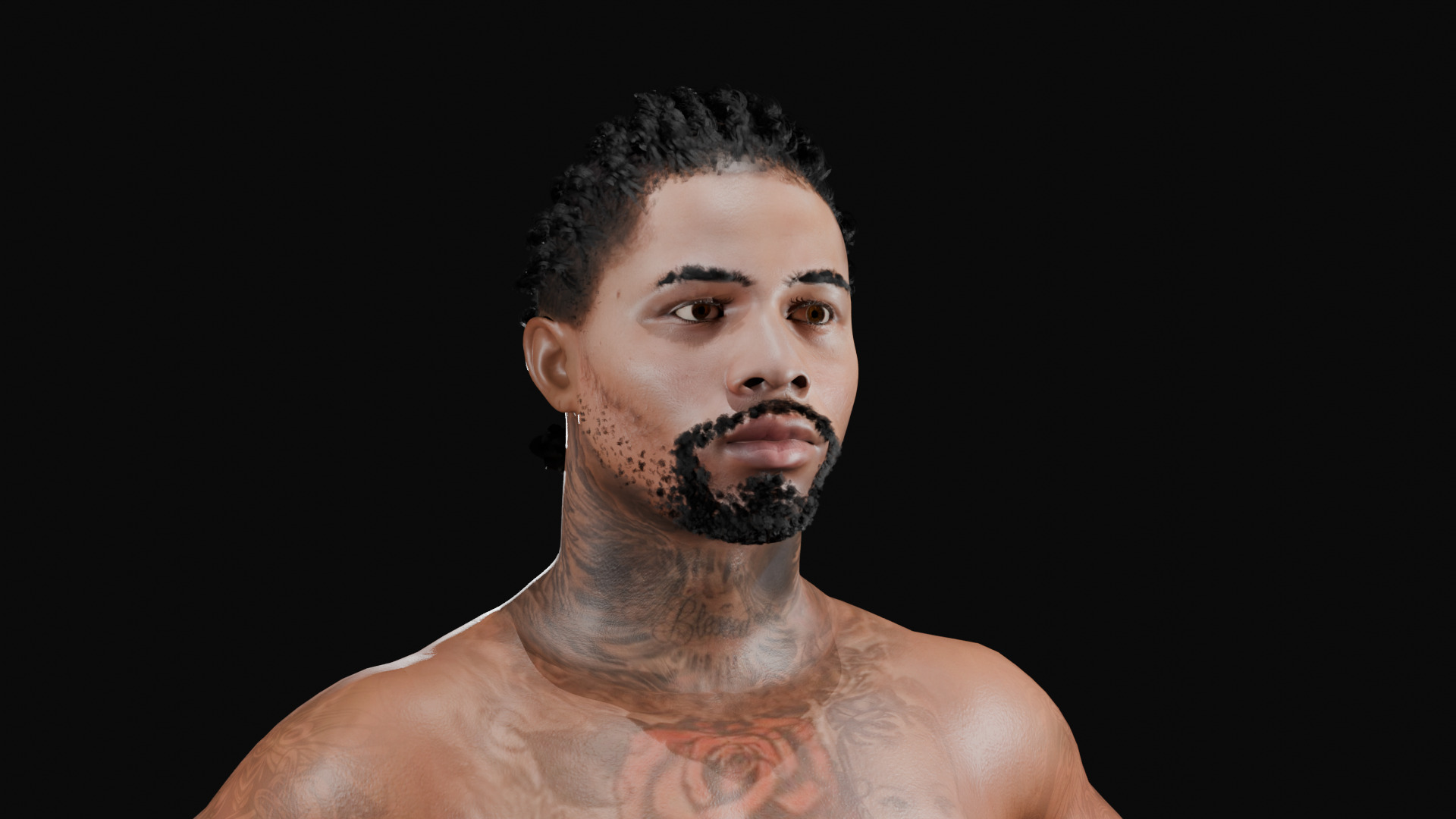 Gervonta Davis 3D model_1