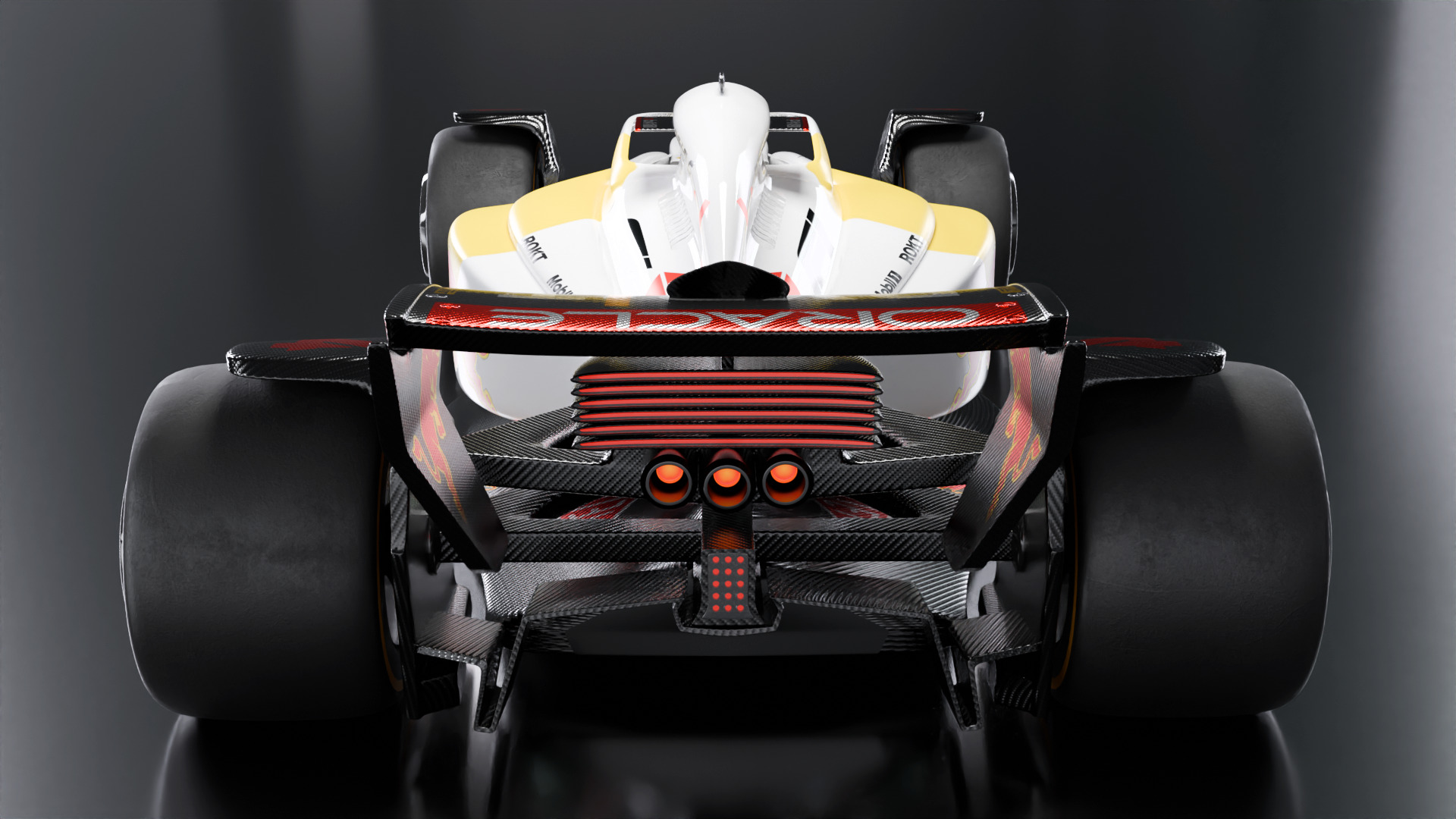 Formula 1 Car - White Concept 3D model_4
