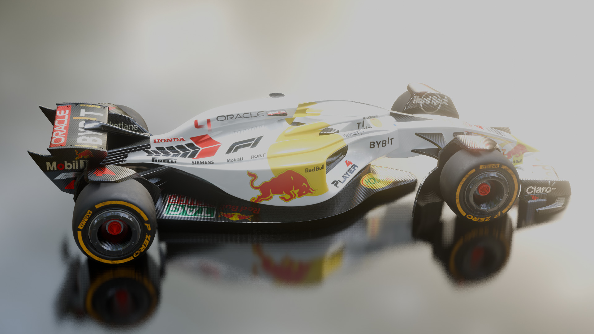 Formula 1 Car - White Concept 3D model_18