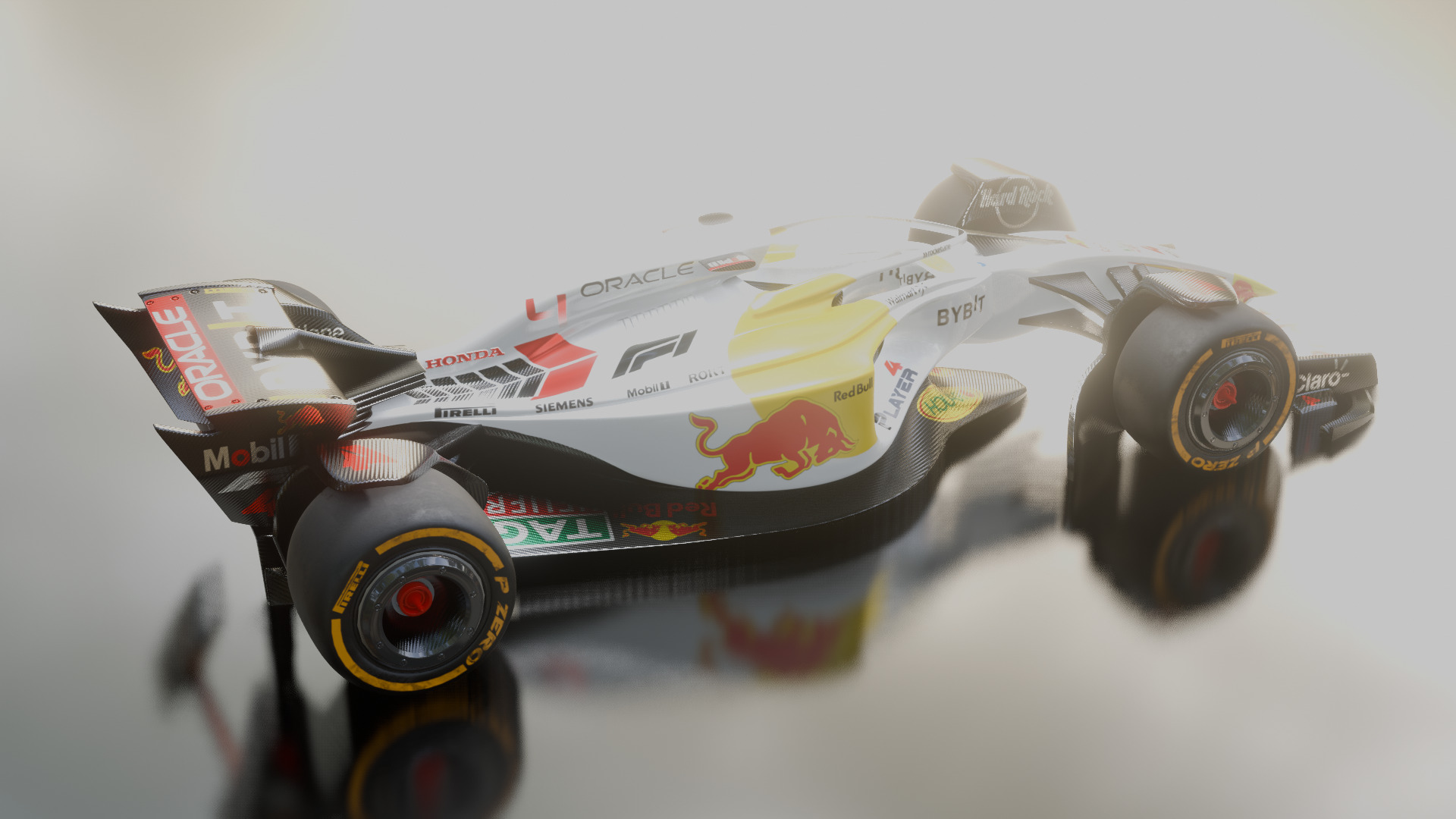 Formula 1 Car - White Concept 3D model_9