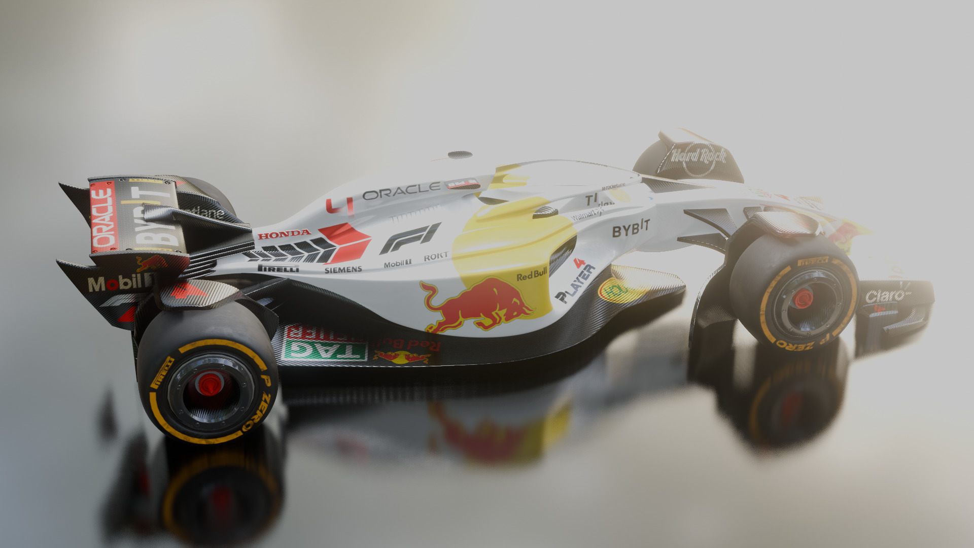 Formula 1 Car - White Concept 3D model_16