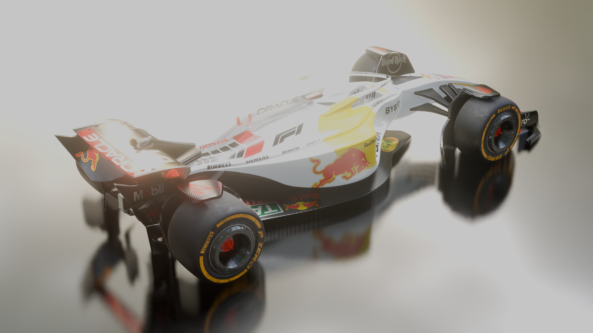 Formula 1 Car - White Concept 3D model_11