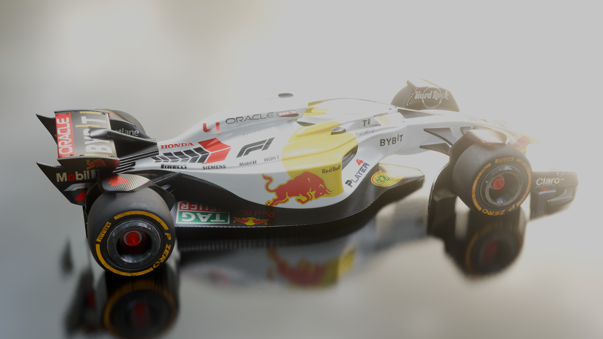 Formula 1 Car - White Concept 3D model_15