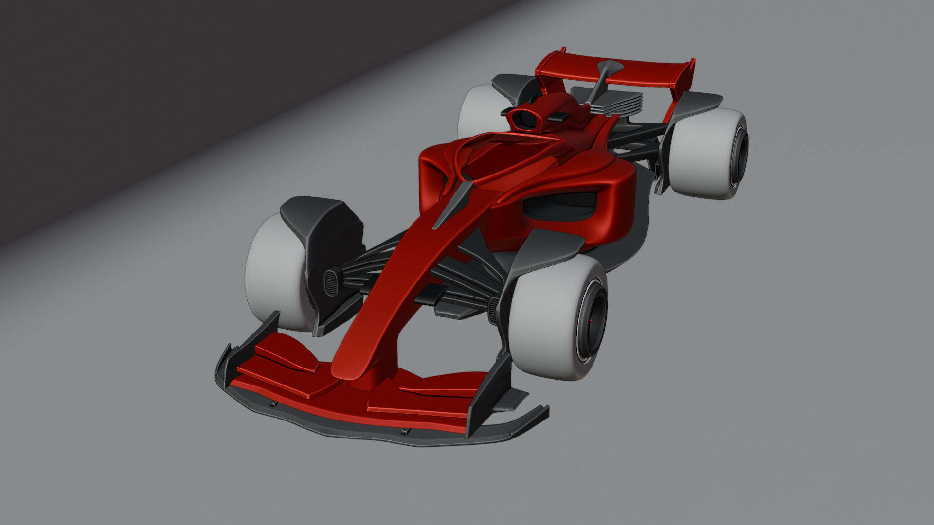 Formula 1 Car - White Concept 3D model_71