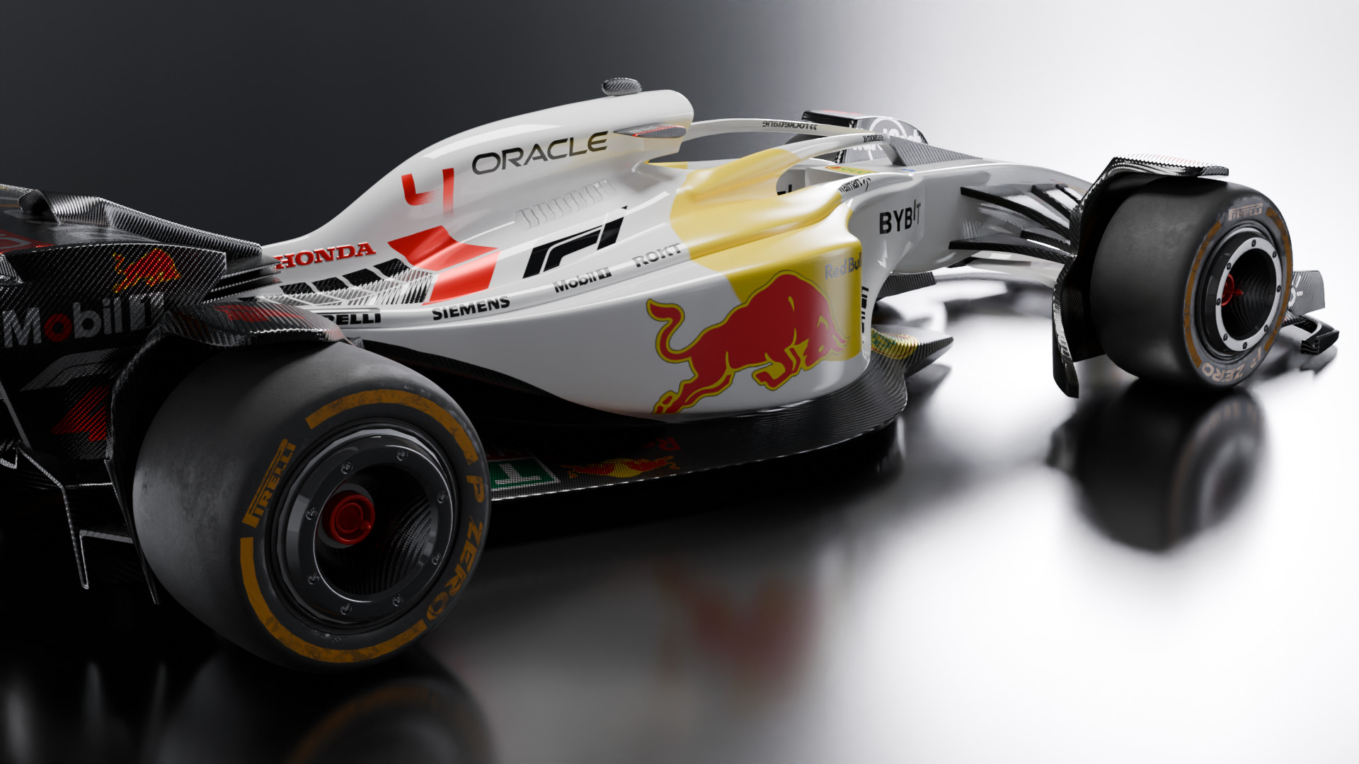 Formula 1 Car - White Concept 3D model_7