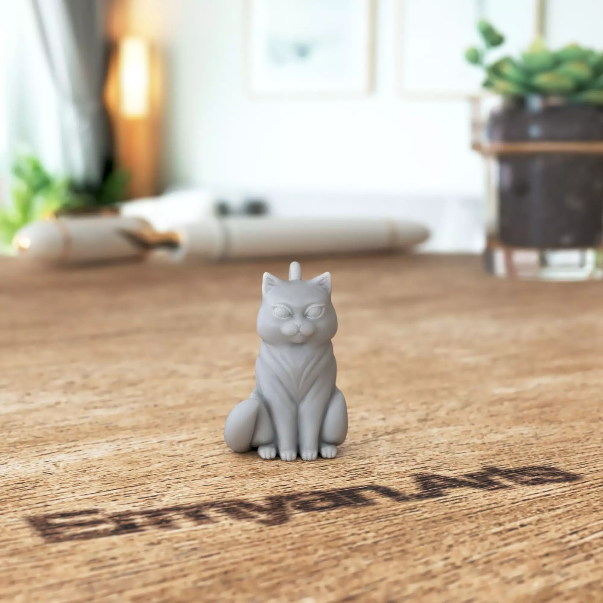 Kitten medallion or keychain or earrings 3D print model