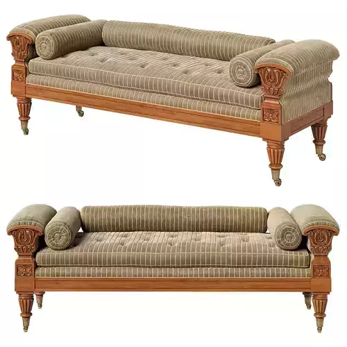 Sothebys A Regency Mahogany Window Seat 3D model