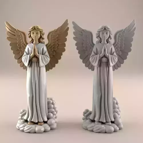 Beautiful Angel 3D STL File for Home Decor 3D print model