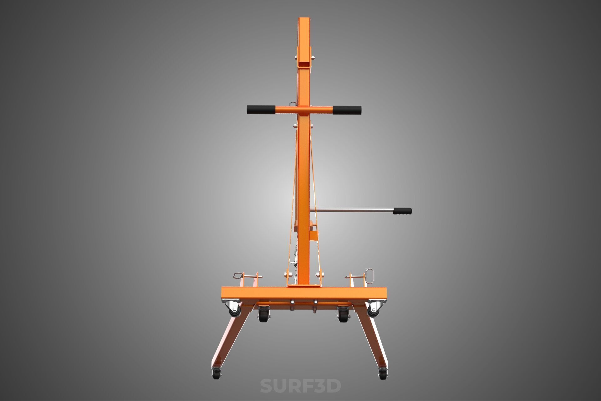 CRANE ENGINE HOIST LIFT WINCH HYDRAULIC LEVELER BALANCER LOAD UP 3D model_30