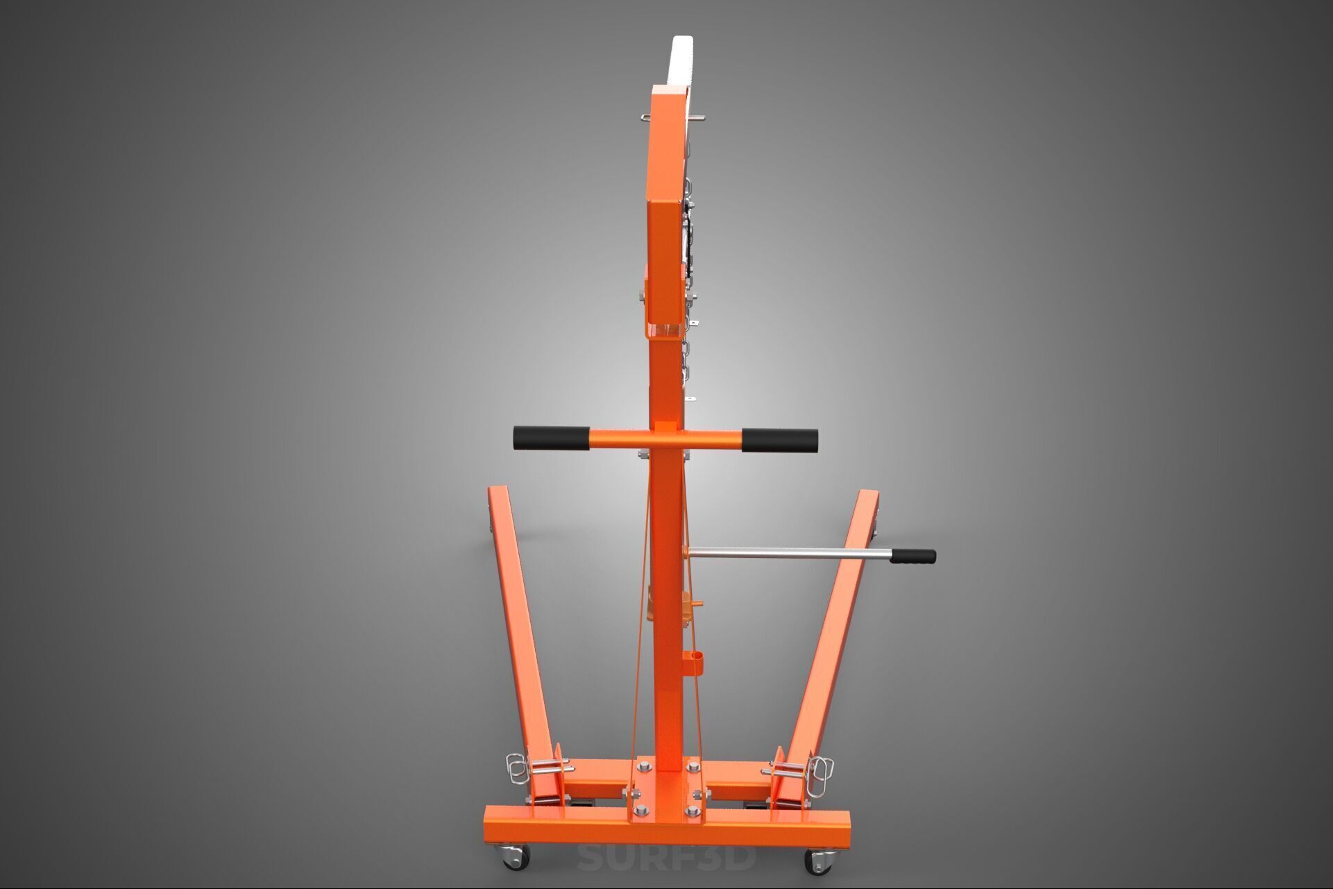 CRANE ENGINE HOIST LIFT WINCH HYDRAULIC LEVELER BALANCER LOAD UP 3D model_29