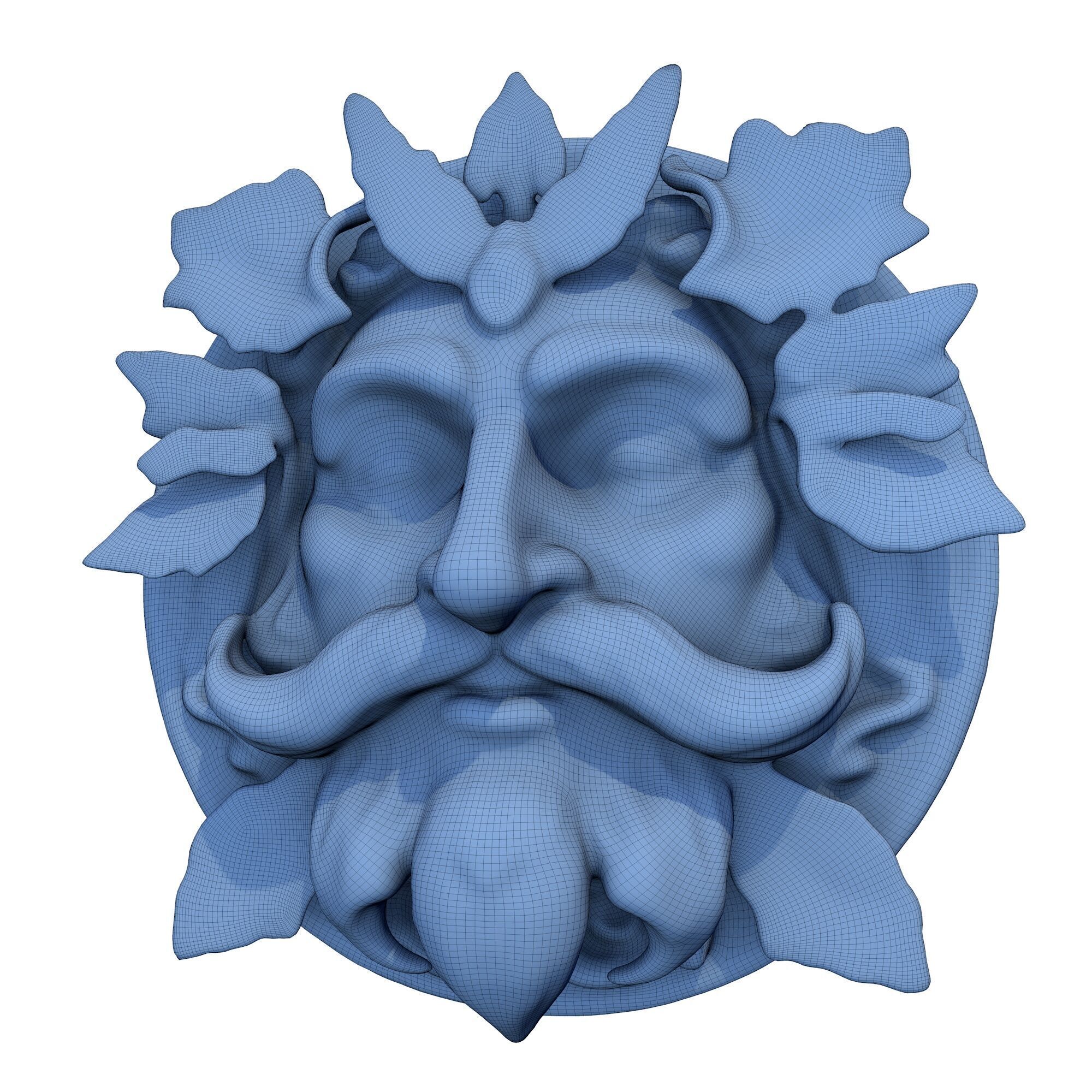 Green Man 9 3D print model_5