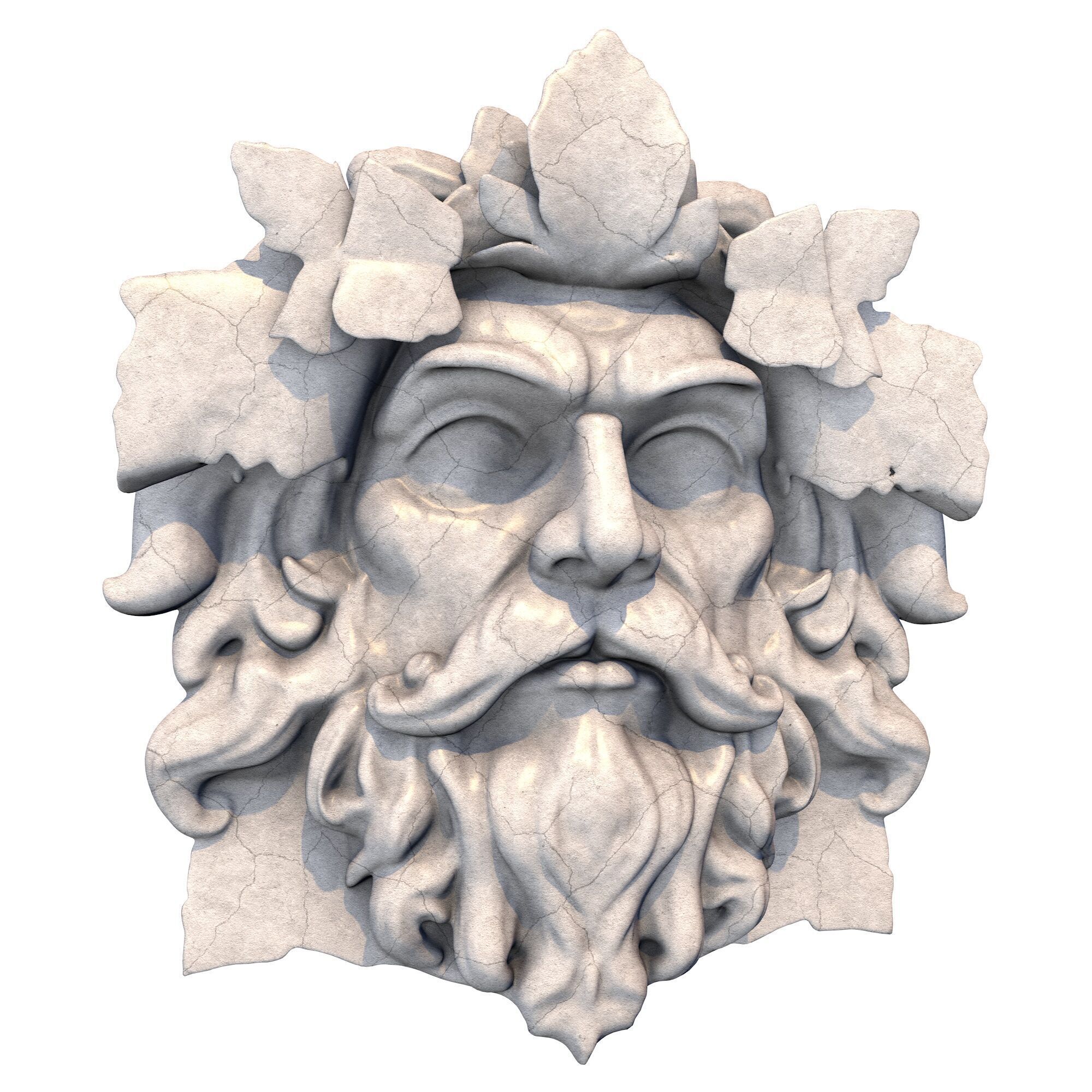Green Man 10 3D print model_5
