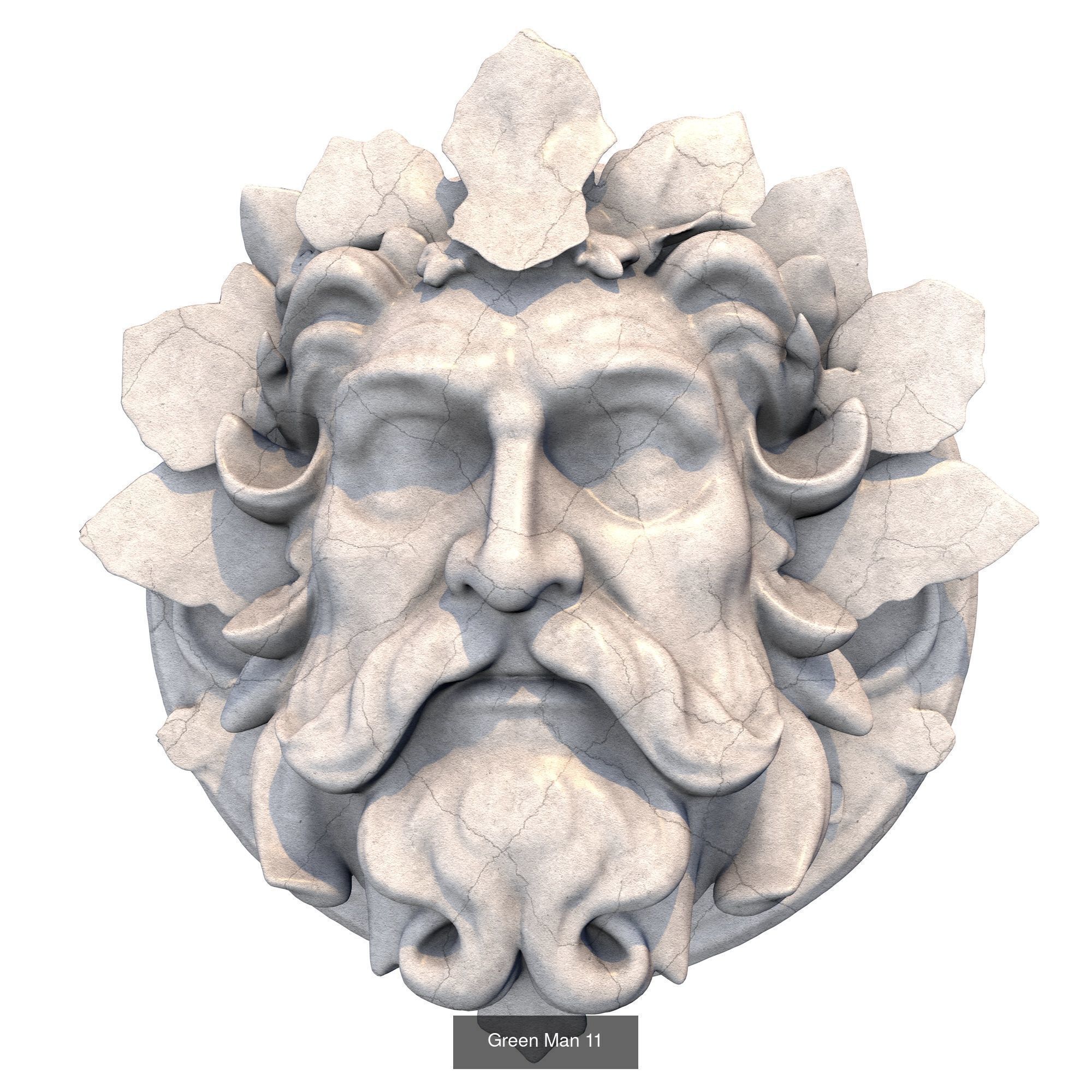 Green Man - 6 Models 3D Model Collection_5