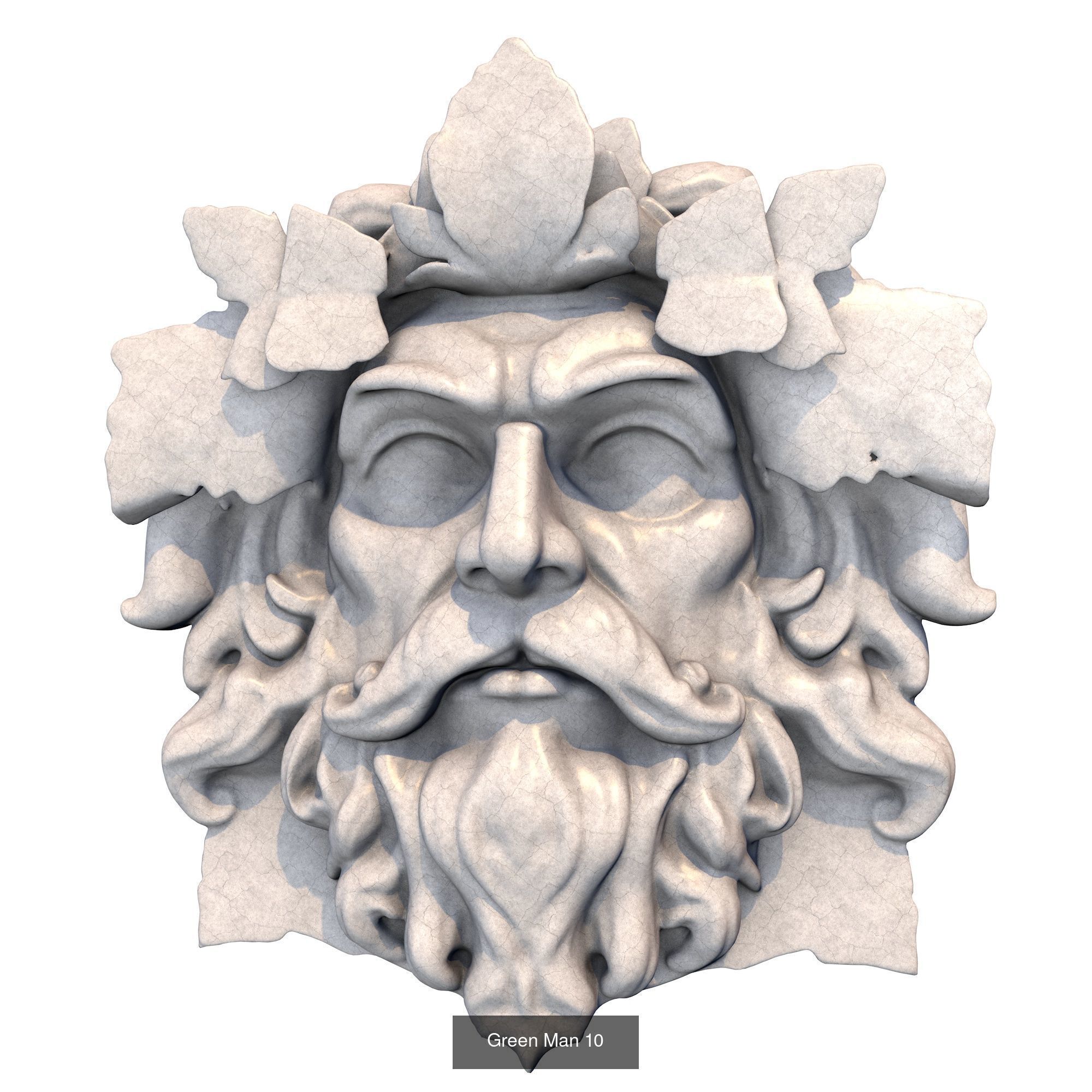 Green Man - 6 Models 3D Model Collection_6
