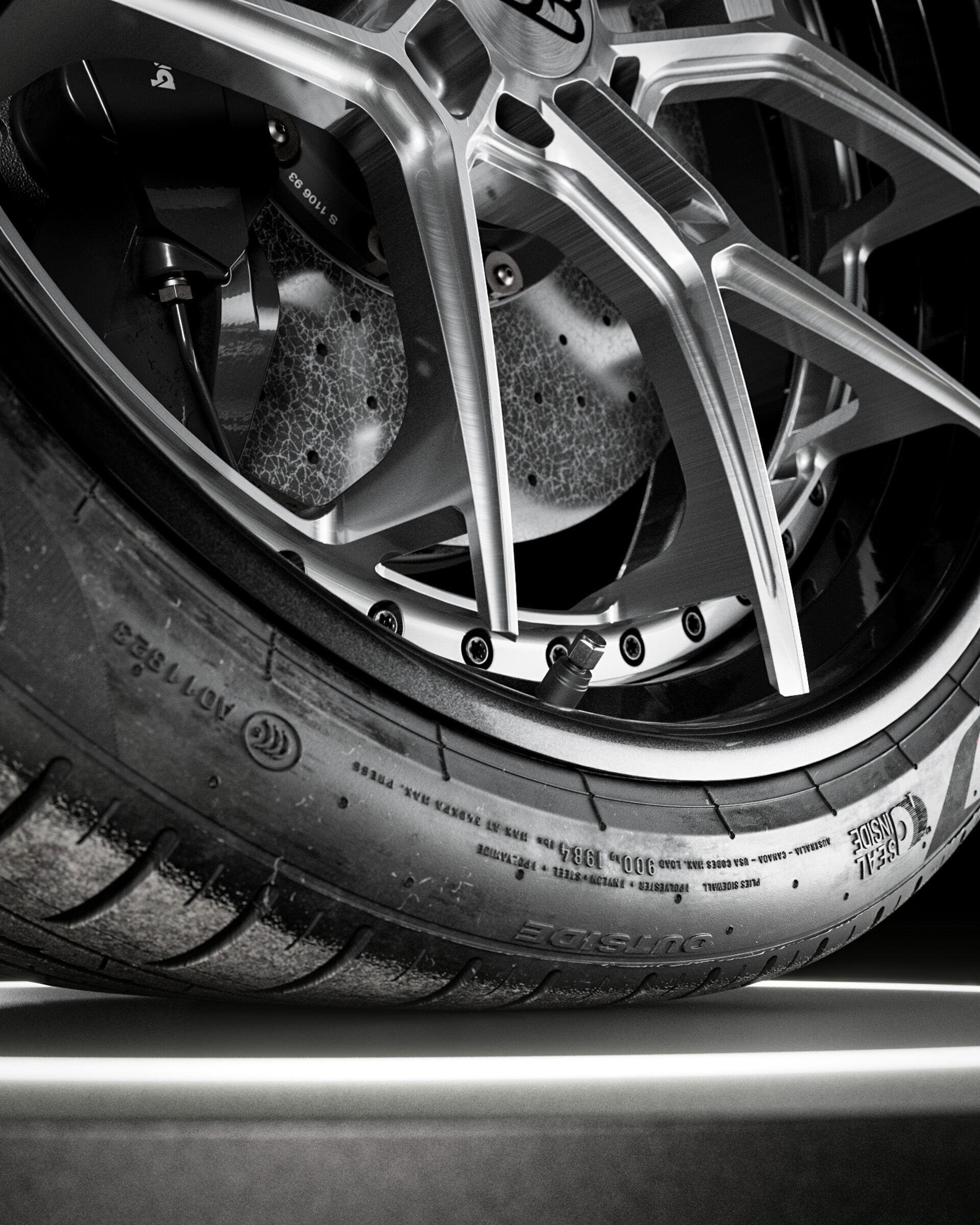 Pirelli P ZERO PZ4 255 40 R23 3D model_4