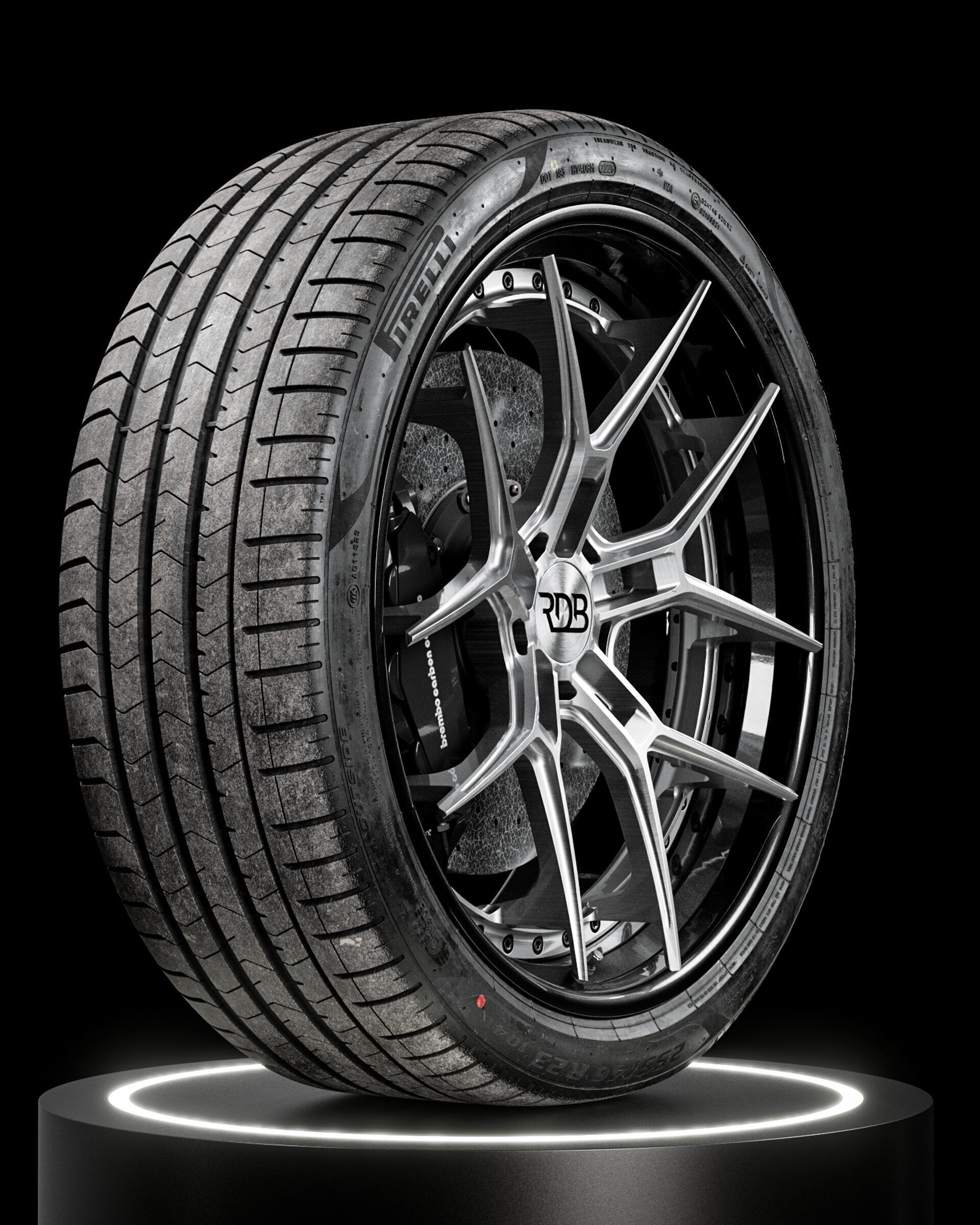 Pirelli P ZERO PZ4 255 40 R23 3D model_5