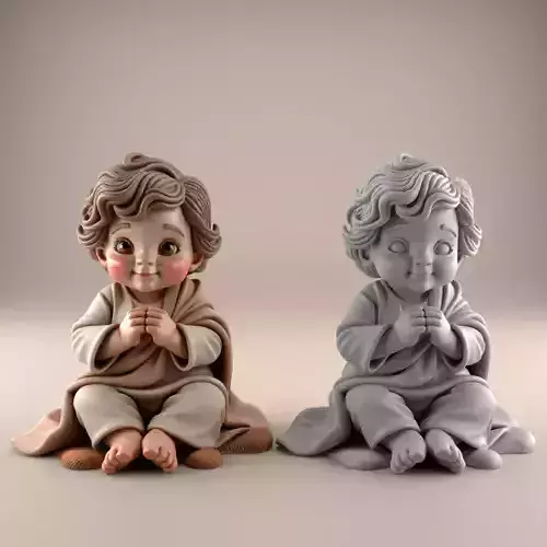 Cute Baby 3D STL File