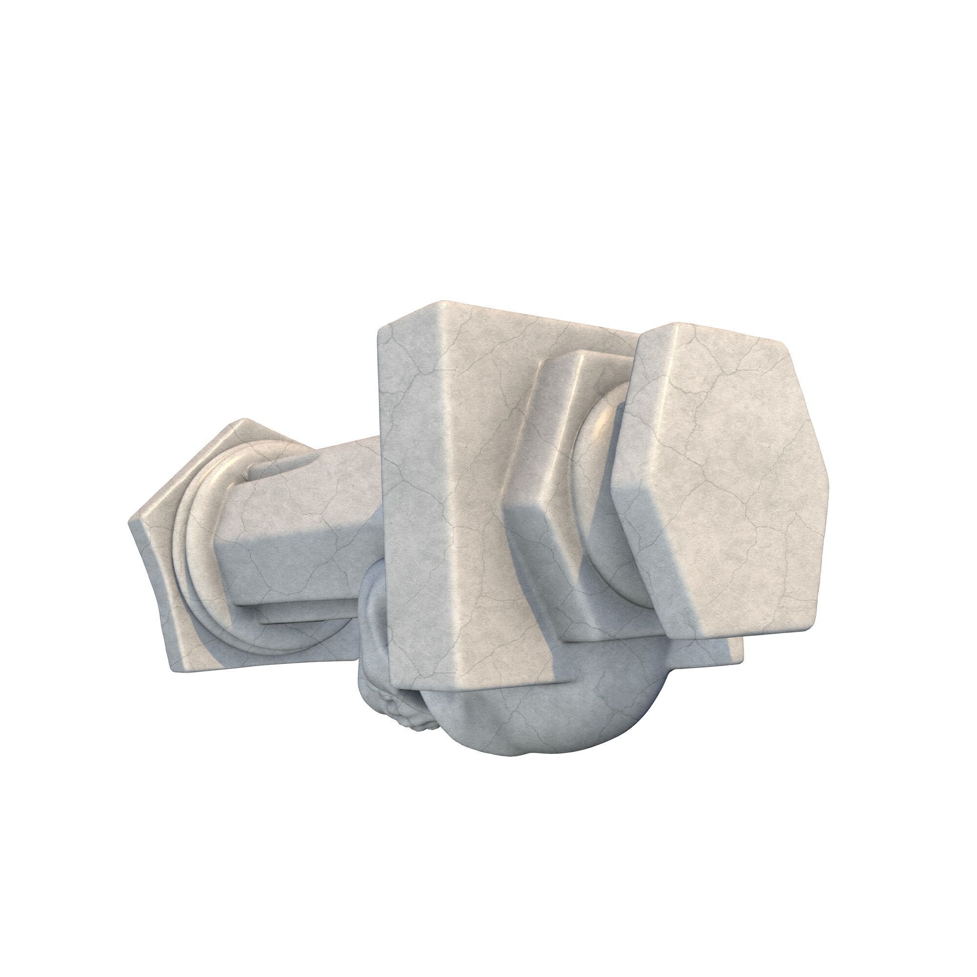 Temple Stone Skull Pillar 3 3D print model_8