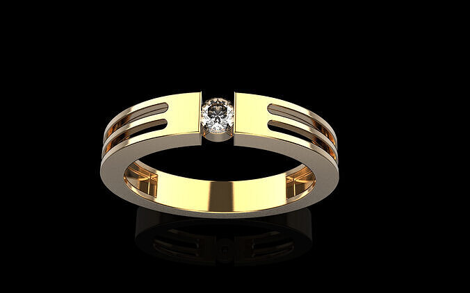 Wedding lightweight ring model 1343 3D print model