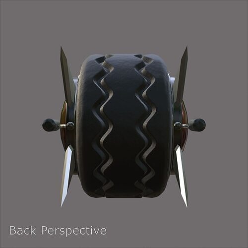 Cyberpunk Vehicle Jack and Roll Rampage 3D model 6
