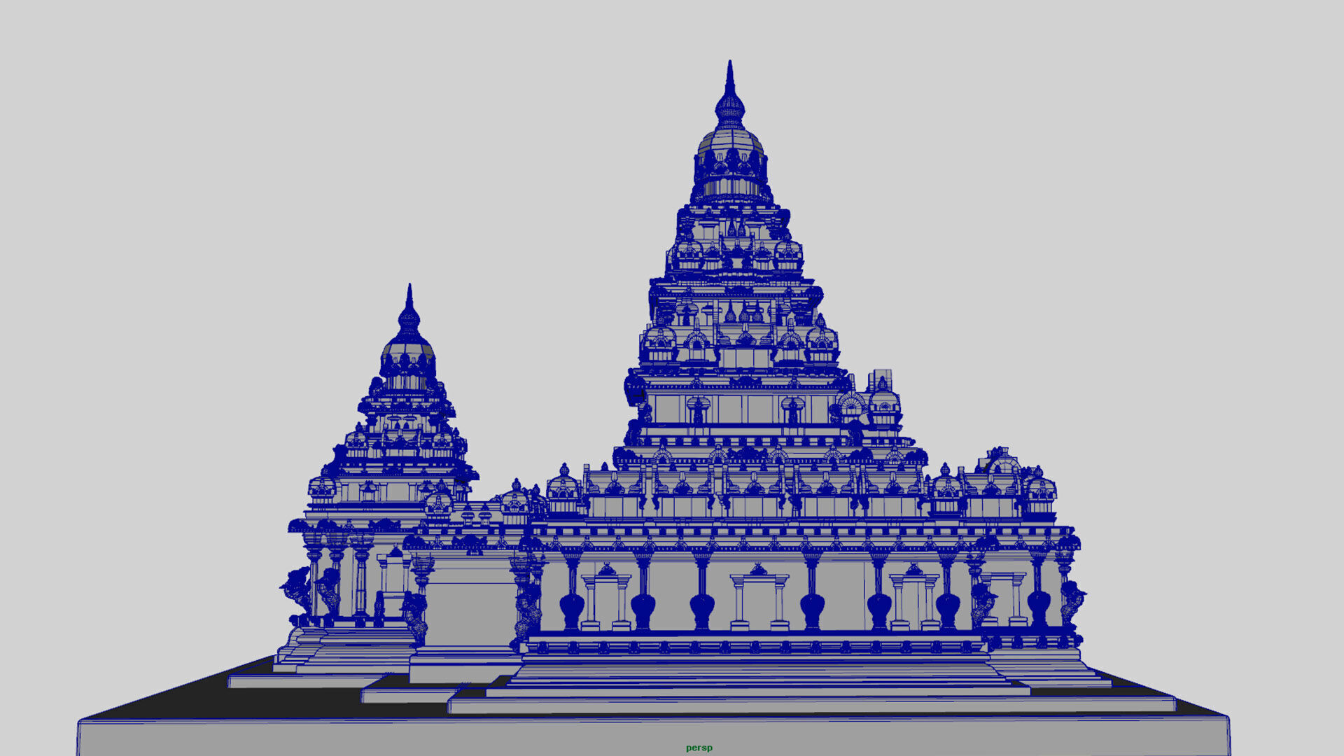 mamallapuram shore temple 3D model_23
