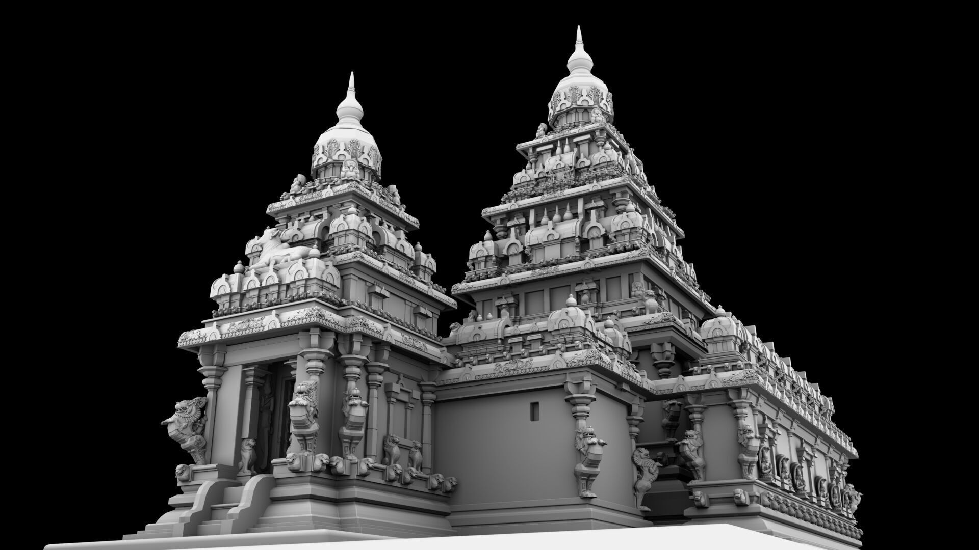 mamallapuram shore temple 3D model_18