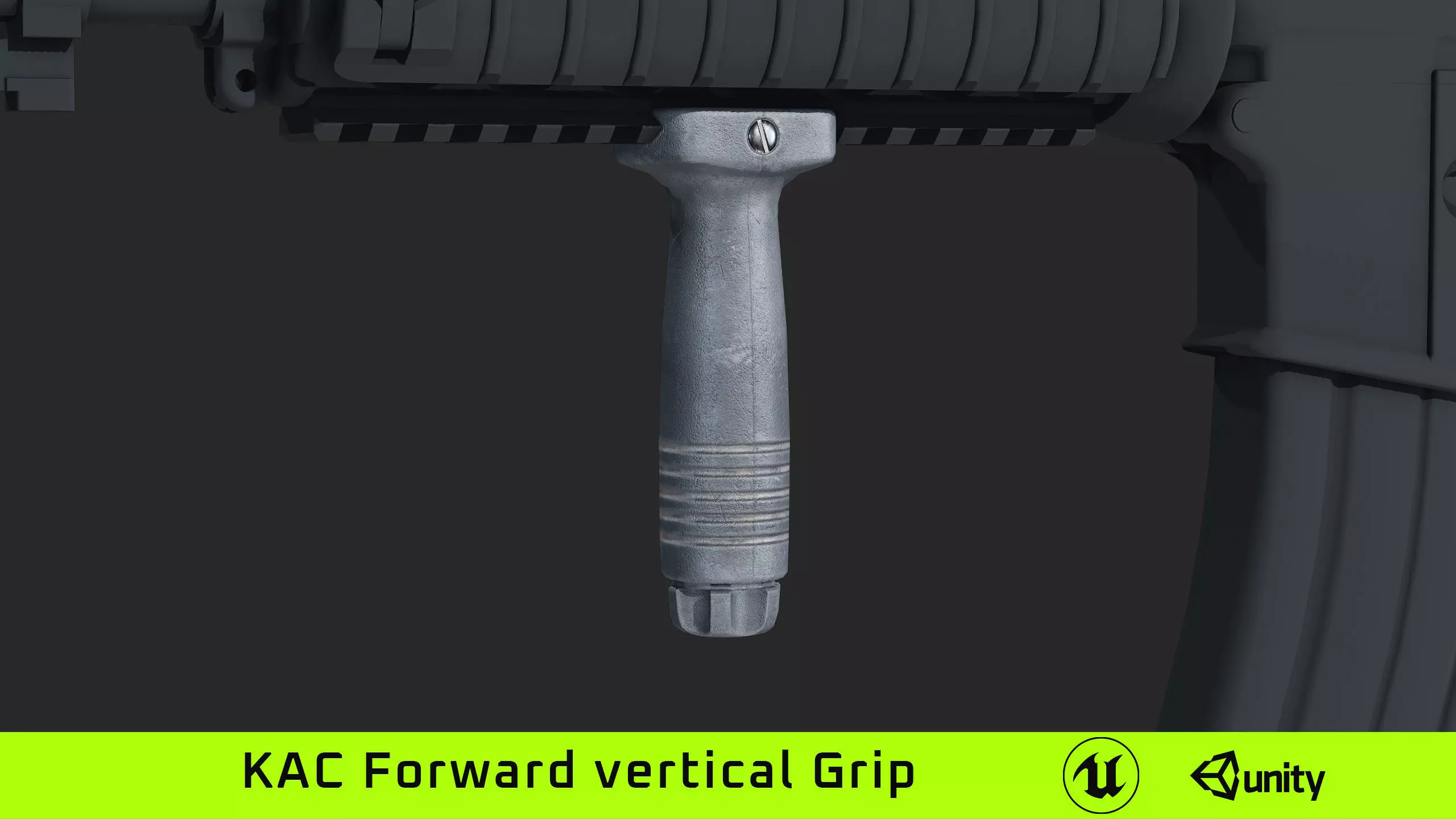 KAC Vertical Forward Grip Low-poly 3D model