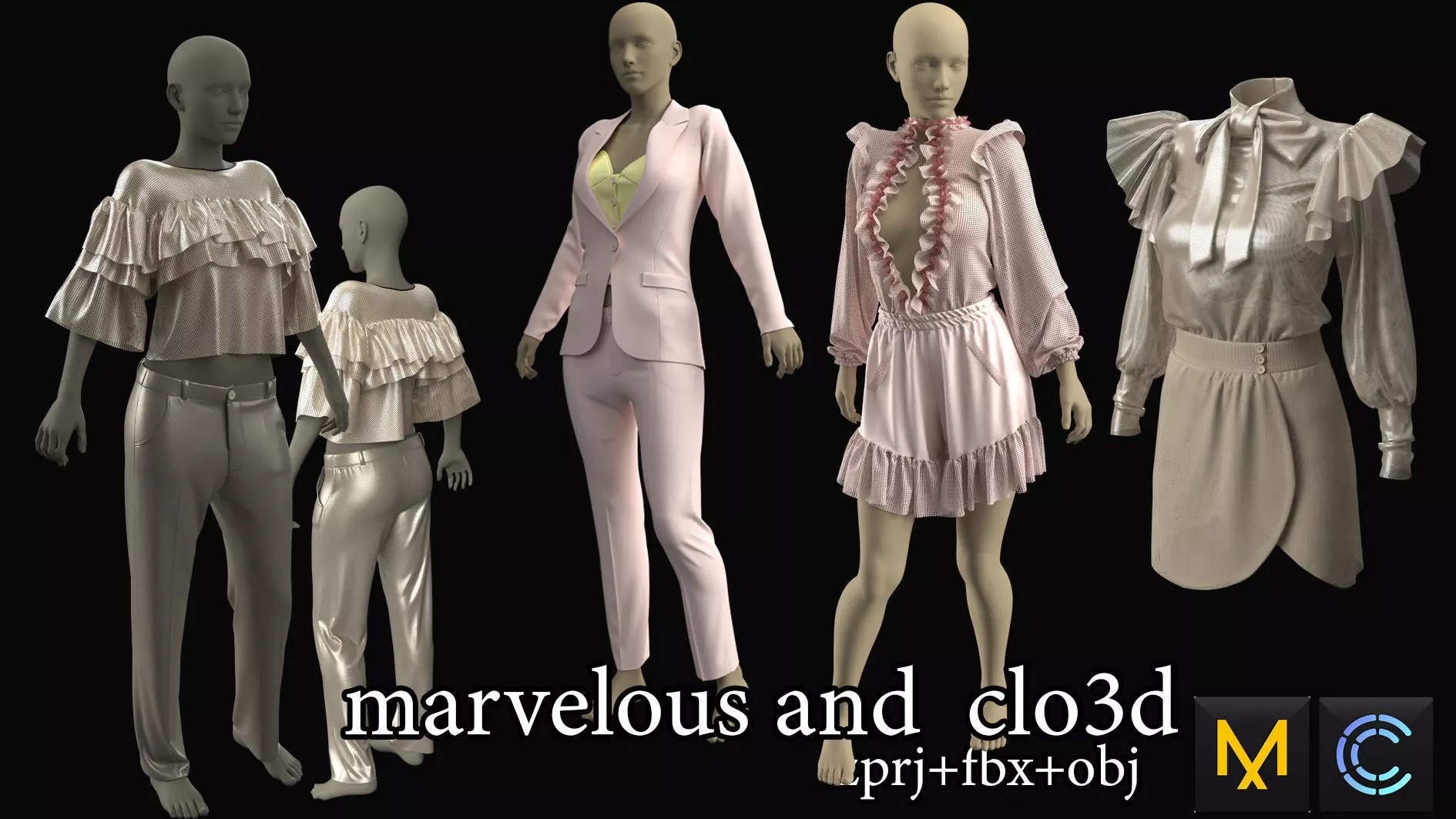 Game clothes at Marvelous Designer u 3D model