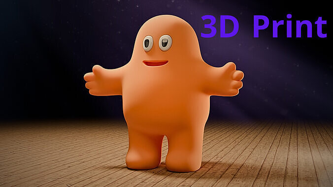 Cartoon character 3d praint 3D print model