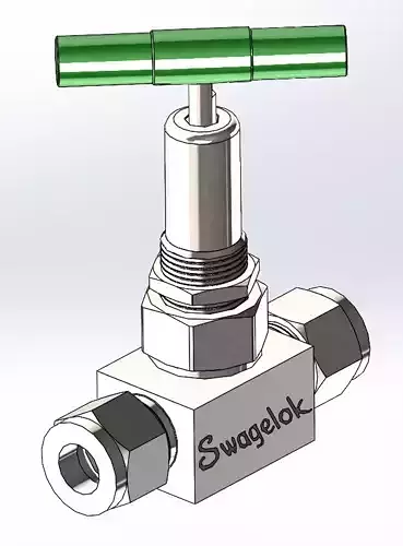 Swagelok SS 12BK08 Bellows Valve Free 3D model