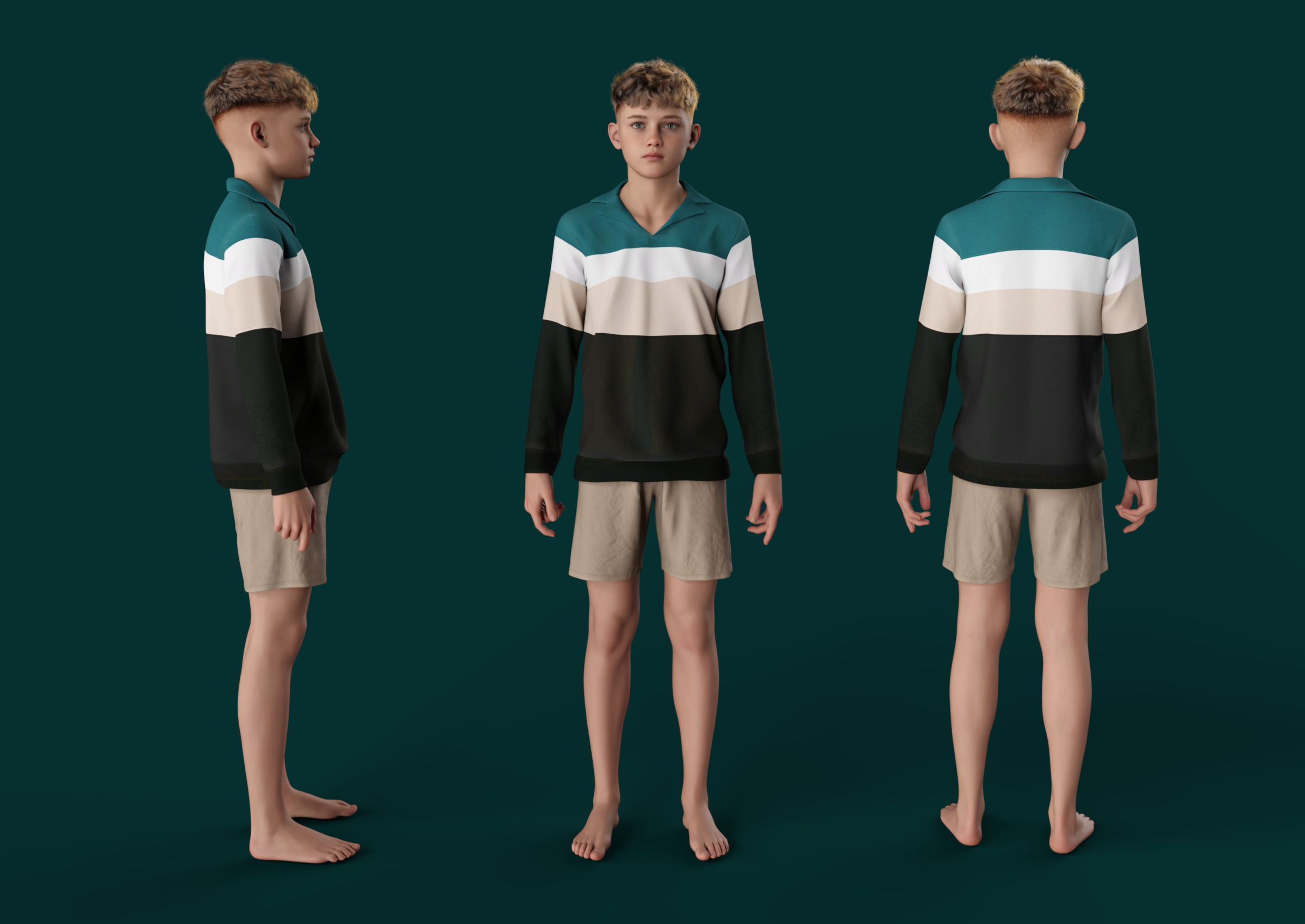 DEX Leo for Daz Studio Genesis 9 3D model_3