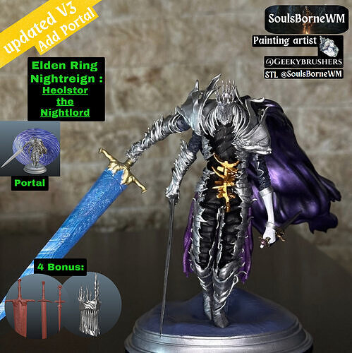 Elden Ring Nightreign Heolstor the Nightlord V3 4 Bonus 3D print model