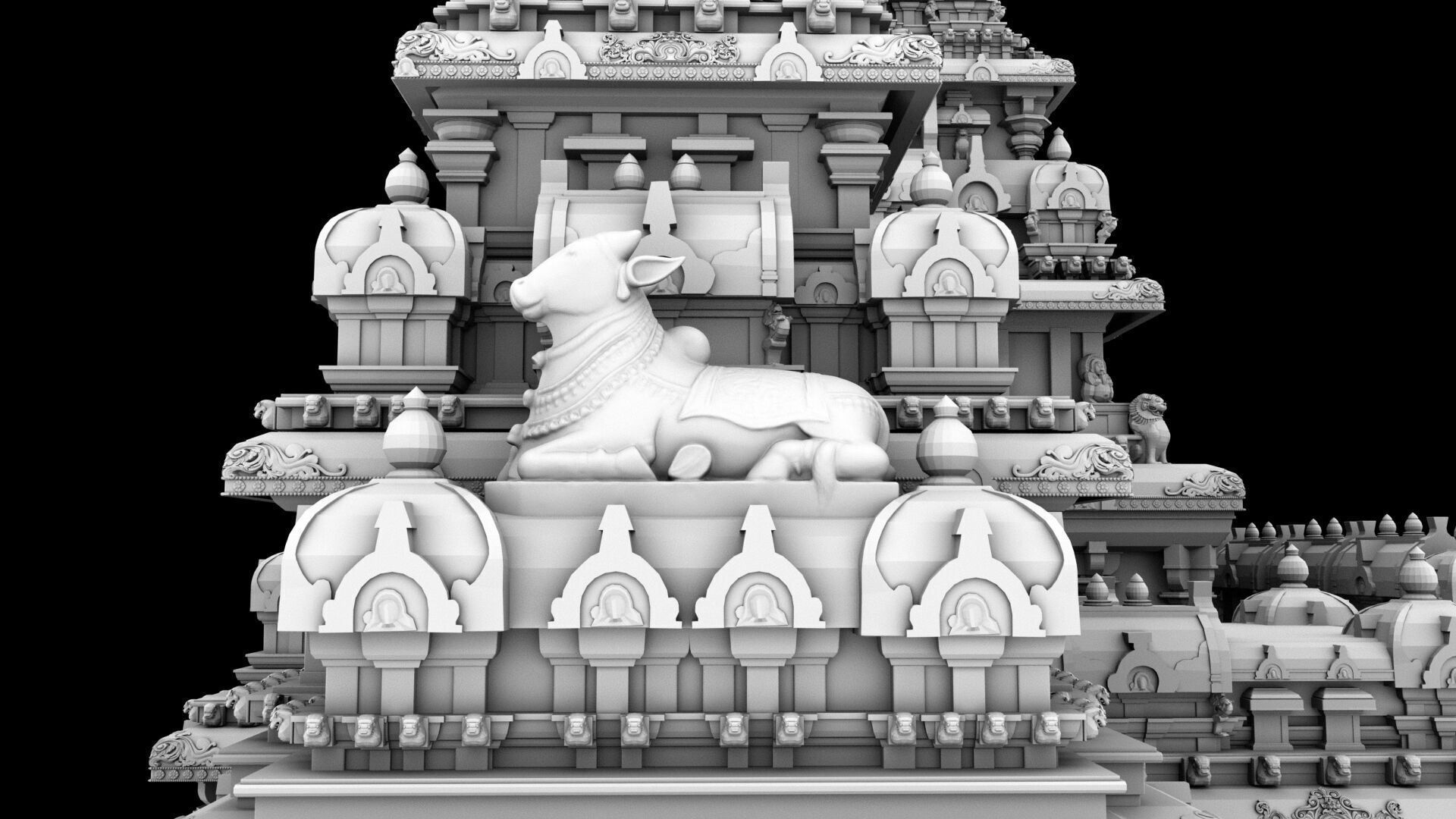 mamallapuram shore temple2 3D model_5