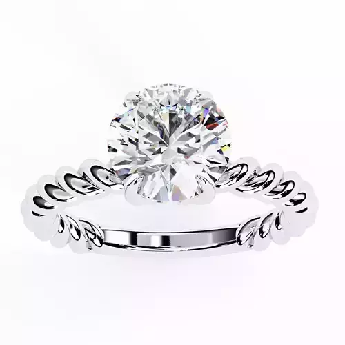 ROUND  DIAMOND RING -CAD-192