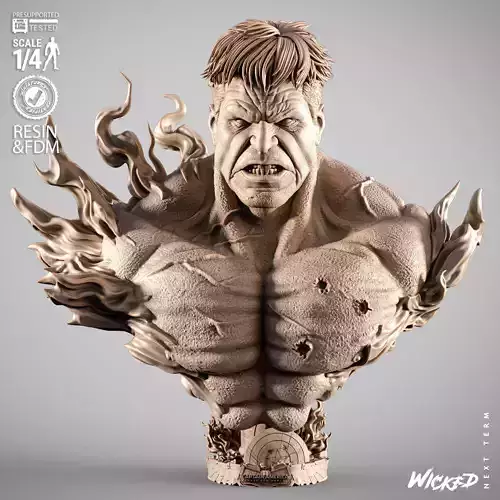 Wicked Movies Red Hulk Portrait Bust