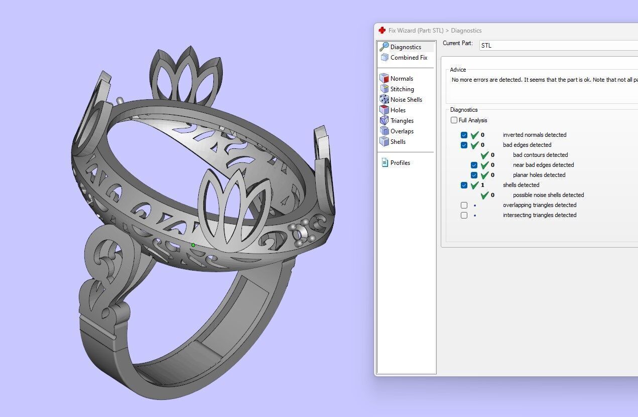 Oval Solitaire Ring 3D print model_4