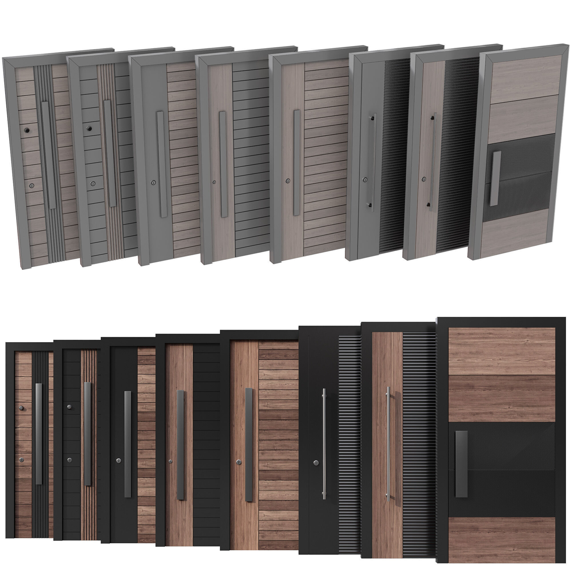 ENTRANCE DOOR COLLECTION NO6 A 3D model_10