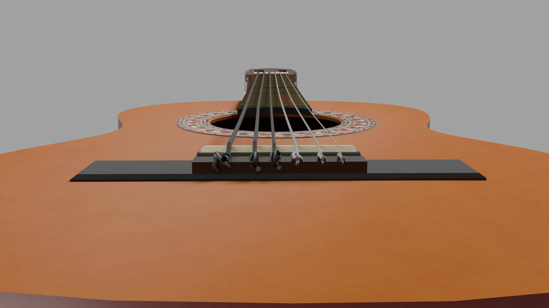 Spanish Guitar 3D model_4