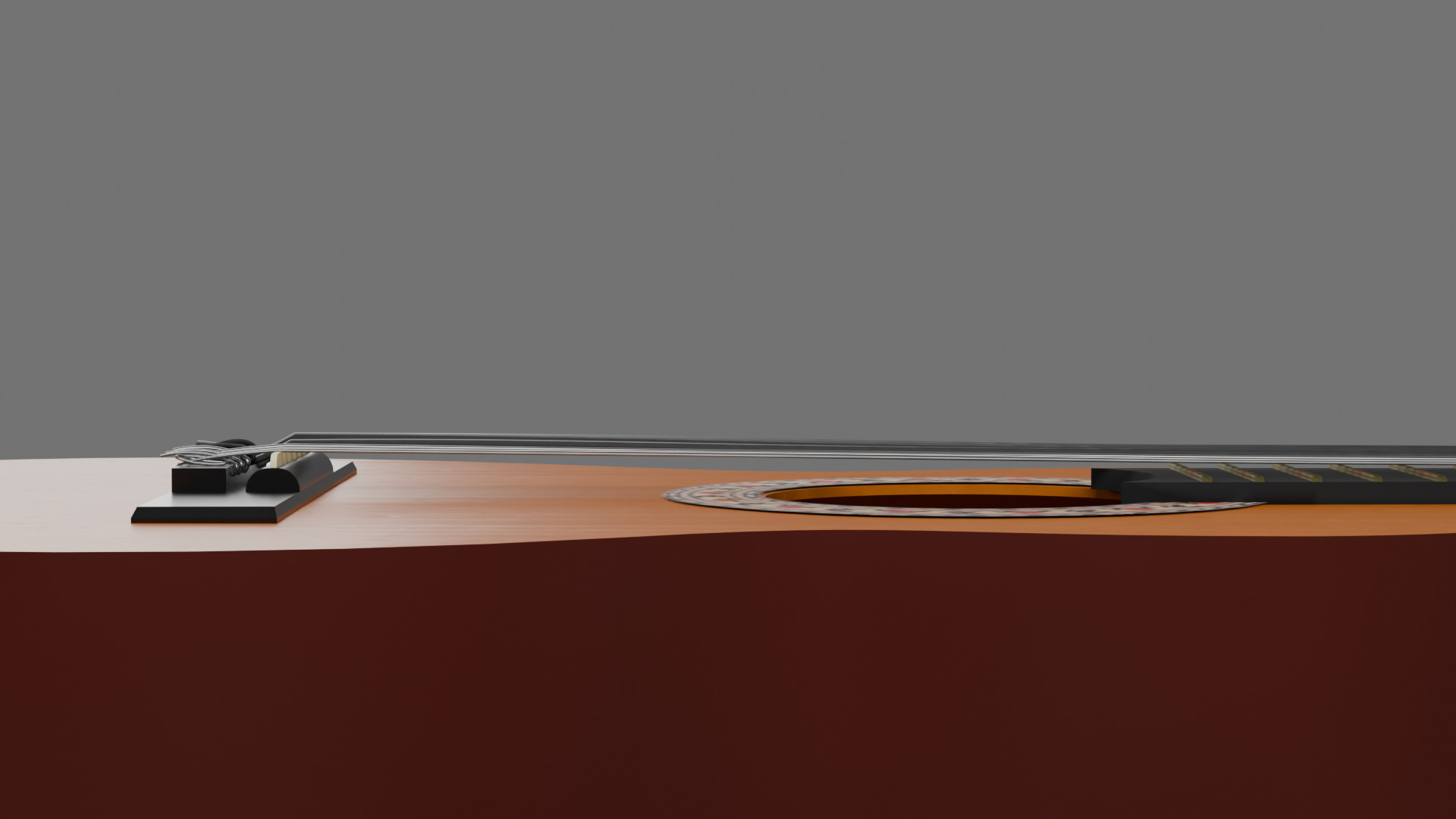 Spanish Guitar 3D model_1