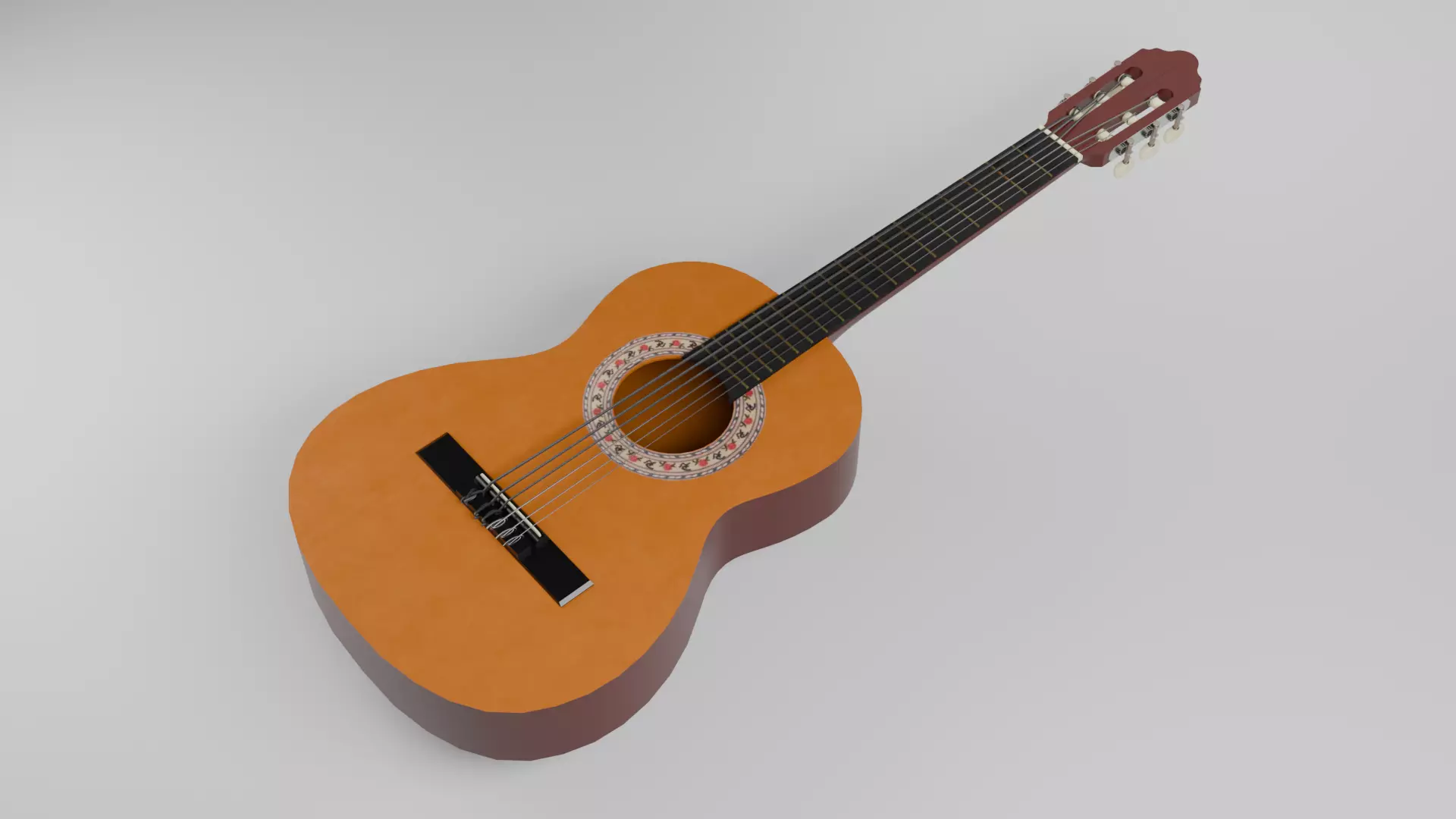 Spanish Guitar 3D model_0