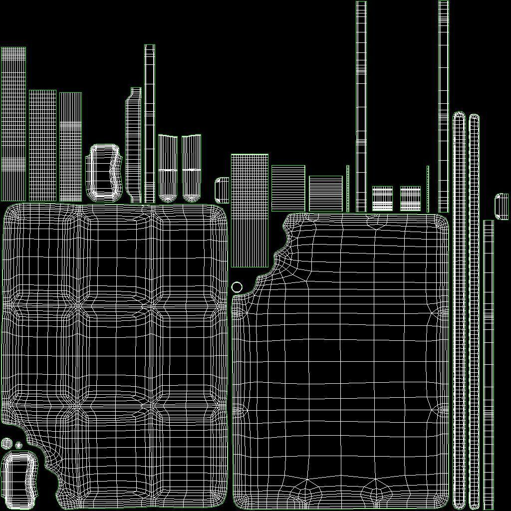 Louis Vuitton Bag Chocolate Donut Charm Keychain Low-poly 3D model_9