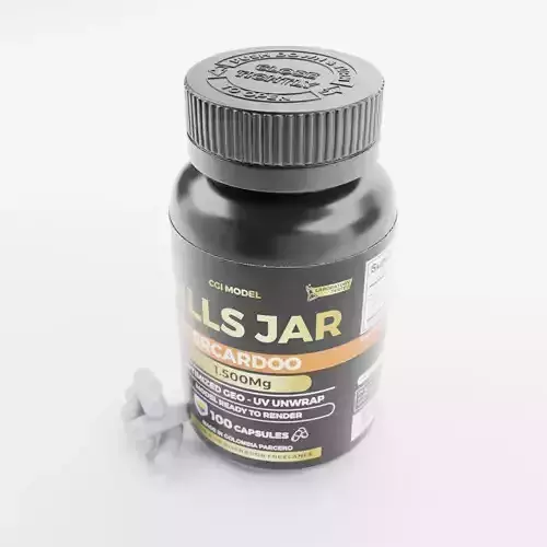 Realistic Pill Bottle