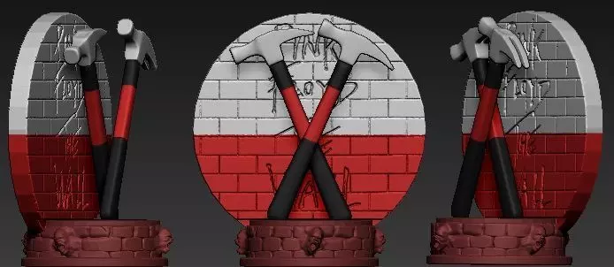 Pink Floyd - Marching hammers 3D print model