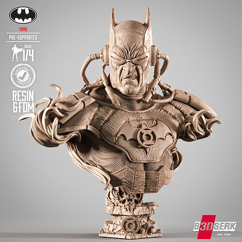 B3DSERK Dawnbreaker Portrait Bust 3D print model