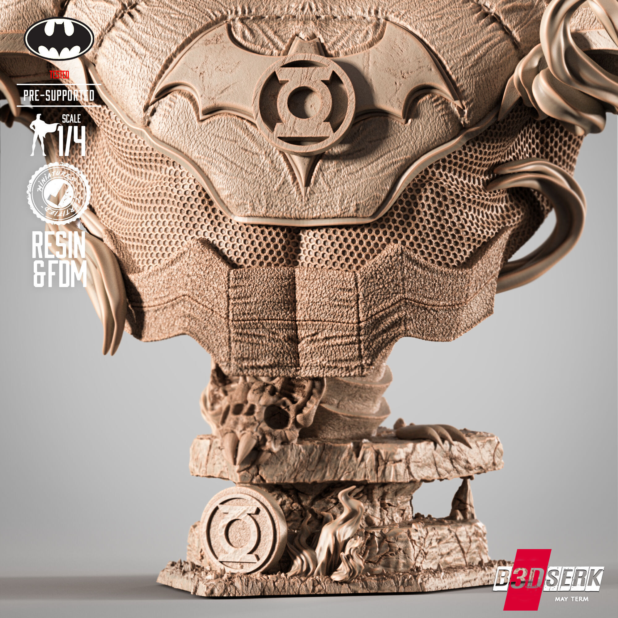 B3DSERK Dawnbreaker Portrait Bust 3D print model_11